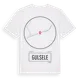 White t-shirt med Gulsele t-shirt
