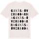 Vintage White t-shirt med Guxås-Överbodarna ordlek t-shirt