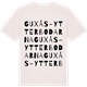 Vintage White t-shirt med Guxås-Ytterbodarna ordlek t-shirt