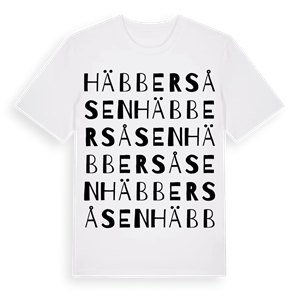 Häbbersåsen ordlek t-shirt – ekologisk bomull t-shirt från Pinshirt