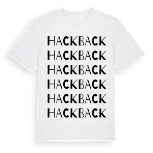 Hackback ordlek t-shirt – ekologisk bomull t-shirt från Pinshirt