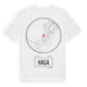 White t-shirt med Haga t-shirt