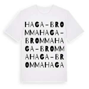Haga-Bromma ordlek t-shirt – ekologisk bomull t-shirt från Pinshirt