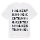 White t-shirt med Haga Centrum ordlek t-shirt