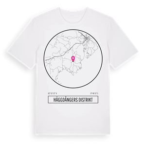 Häggdångers distrikt t-shirt – ekologisk bomull t-shirt från Pinshirt