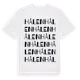 White t-shirt med Hålen ordlek t-shirt