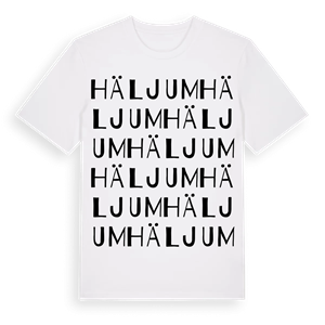 Häljum ordlek t-shirt – ekologisk bomull t-shirt från Pinshirt