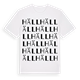 White t-shirt med Häll ordlek t-shirt
