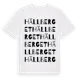 White t-shirt med Hällberget ordlek t-shirt