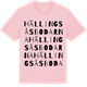 Pink Cotton t-shirt med Hällingsåsbodarna ordlek t-shirt