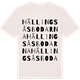Vintage White t-shirt med Hällingsåsbodarna ordlek t-shirt