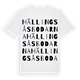Hällingsåsbodarna ordlek t-shirt