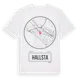White t-shirt med Hallsta t-shirt