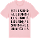 Pink Cotton t-shirt med Hällsund ordlek t-shirt