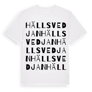 Hällsvedjan ordlek t-shirt – ekologisk bomull t-shirt från Pinshirt