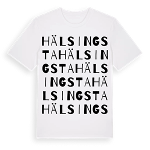 Hälsingsta ordlek t-shirt – ekologisk bomull t-shirt från Pinshirt