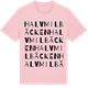 Pink Cotton t-shirt med Halvmilbäcken ordlek t-shirt