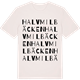 Vintage White t-shirt med Halvmilbäcken ordlek t-shirt