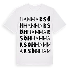 Hammarsön ordlek t-shirt – ekologisk bomull t-shirt från Pinshirt