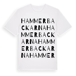 Hammerbackarna ordlek t-shirt – ekologisk bomull t-shirt från Pinshirt