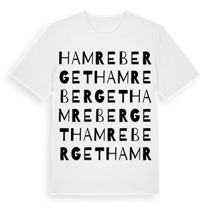 Hamreberget ordlek t-shirt – ekologisk bomull t-shirt från Pinshirt