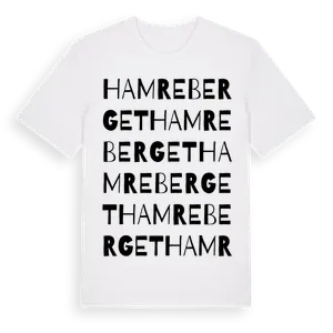 Hamreberget ordlek t-shirt – ekologisk bomull t-shirt från Pinshirt