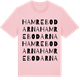 Pink Cotton t-shirt med Hamrebodarna ordlek t-shirt