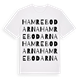 White t-shirt med Hamrebodarna ordlek t-shirt