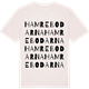 Vintage White t-shirt med Hamrebodarna ordlek t-shirt