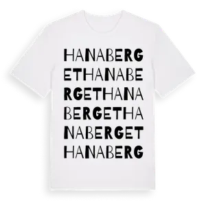 Hanaberget ordlek t-shirt – ekologisk bomull t-shirt från Pinshirt