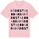 Pink Cotton t-shirt med Hängstabodarna ordlek t-shirt