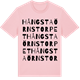 Pink Cotton t-shirt med Hångstaörnstorpet ordlek t-shirt