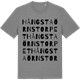 Mid Heather Gray t-shirt med Hångstaörnstorpet ordlek t-shirt