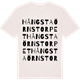 Vintage White t-shirt med Hångstaörnstorpet ordlek t-shirt