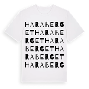 Haraberget ordlek t-shirt – ekologisk bomull t-shirt från Pinshirt