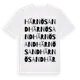 White t-shirt med Härnösand ordlek t-shirt