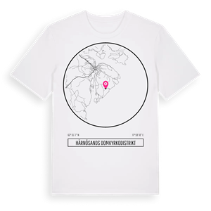 Härnösands domkyrkodistrikt t-shirt – ekologisk bomull t-shirt från Pinshirt