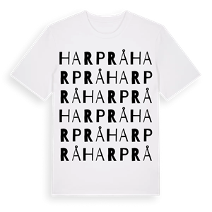 Harprå ordlek t-shirt – ekologisk bomull t-shirt från Pinshirt