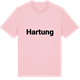 Pink Cotton t-shirt med Hartung fetstil t-shirt