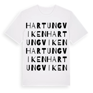 Hartungviken ordlek t-shirt – ekologisk bomull t-shirt från Pinshirt