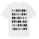 White t-shirt med Harvbodarna ordlek t-shirt