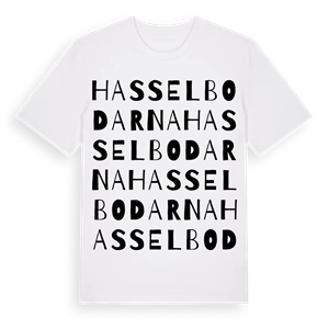 Hasselbodarna ordlek t-shirt – ekologisk bomull t-shirt från Pinshirt