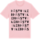 Pink Cotton t-shirt med Hästviken ordlek t-shirt
