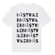 White t-shirt med Hästviken ordlek t-shirt