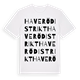 Haverö distrikt ordlek t-shirt