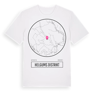 Helgums distrikt t-shirt – ekologisk bomull t-shirt från Pinshirt