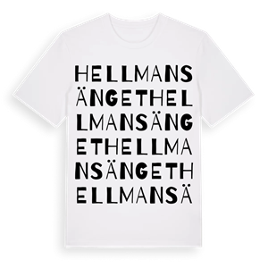Hellmansänget ordlek t-shirt – ekologisk bomull t-shirt från Pinshirt