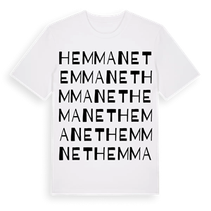 Hemmanet ordlek t-shirt – ekologisk bomull t-shirt från Pinshirt