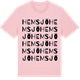 Pink Cotton t-shirt med Hemsjö ordlek t-shirt