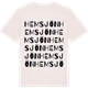 Vintage White t-shirt med Hemsjön ordlek t-shirt